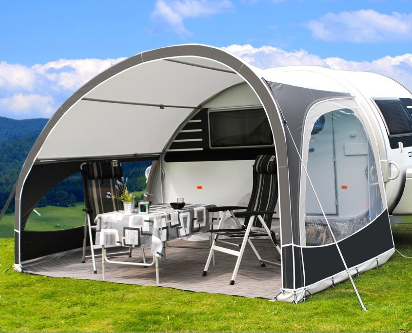 Walker Awning And Inflatable Sun Canopy For T@B 320/400 Caravans