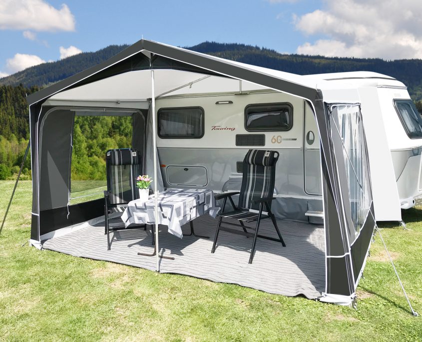 Walker awning especially for Eriba Touring caravans with popup roof