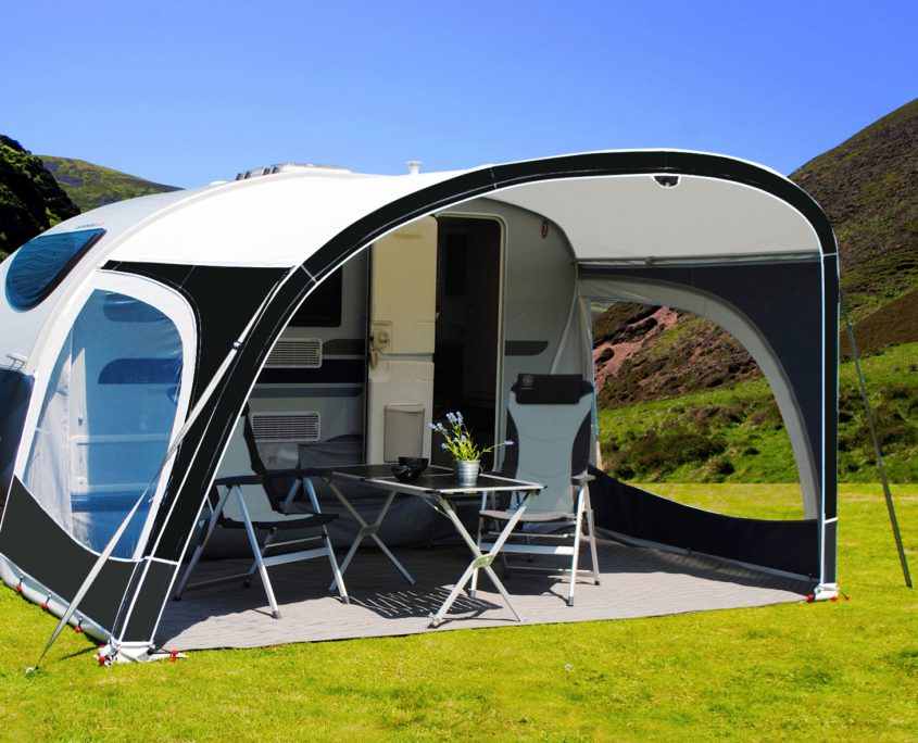 Walker awning especially designed for Adria Action 341361 caravans